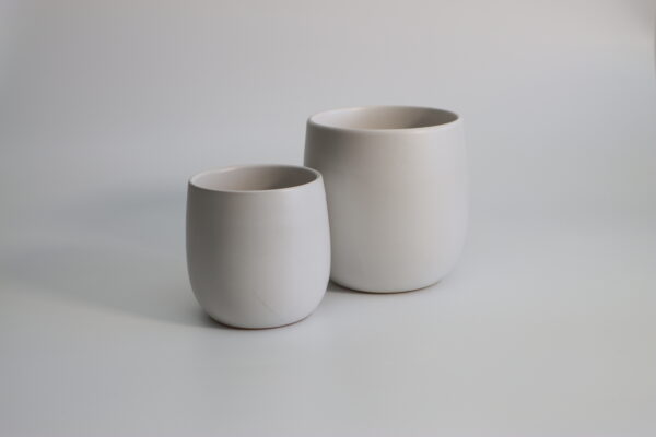 マットホワイト・オーバルプランター｜AA250100003-04