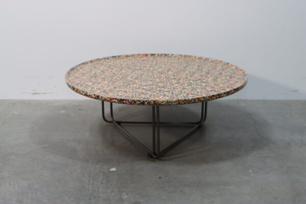 モザイクパターン・円形ローテーブル｜BE250200028