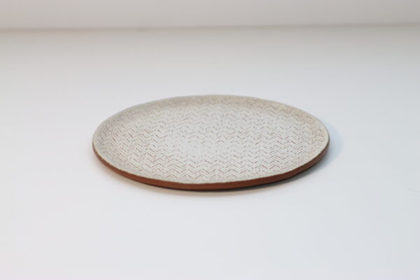 ヘリンボーン・テラコッタプレート（大）｜DB250200069