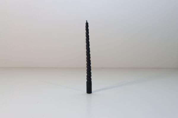 スパイラルキャンドル・ブラック（小）｜AB250100359