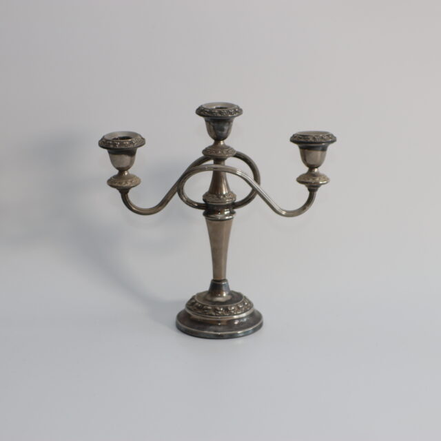 エイジド・シルバー・キャンドルスタンド（小)｜AB250000071