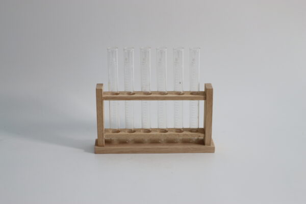 木製試験管立て ＆ 試験管 6本セット｜EC250700021