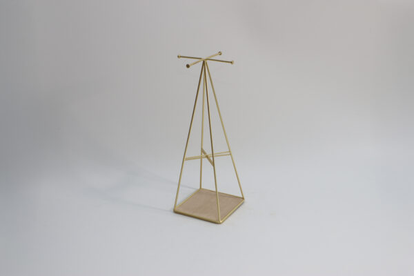 タワー型アクセサリースタンド　ゴールド｜EC250400026