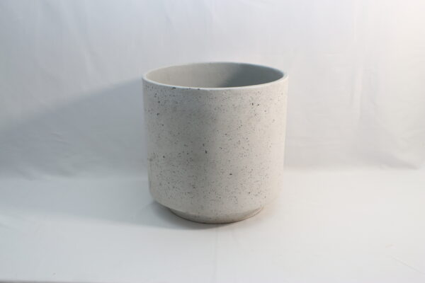マットグレー・セラミック・シリンダーポット｜AA250100184