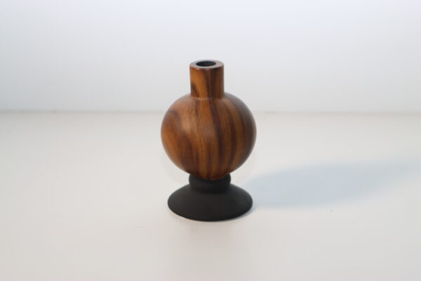 モダン・ウッド＆セラミック・ベースキャンドルスタンド｜AB250000324