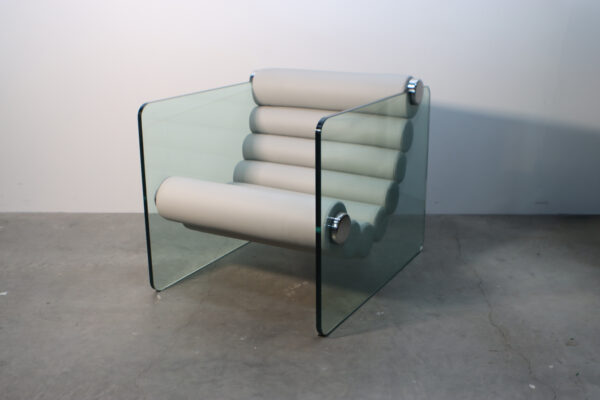 モダン・ガラスサイド・ラウンジチェア｜BA250000015