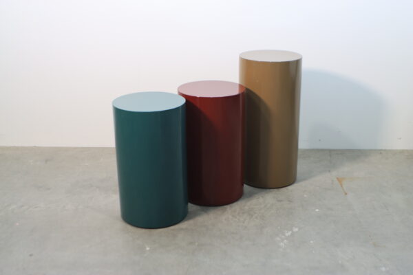 モダン・カラフル・円柱スツール　3点SET｜BD250000030