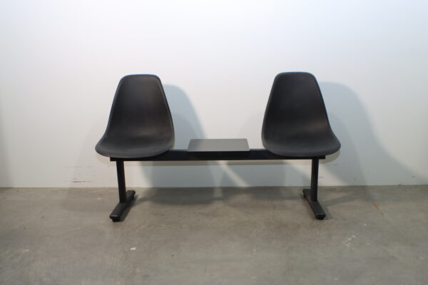 モダン・ブラック・ベンチ（センターテーブル付）｜BC250000017