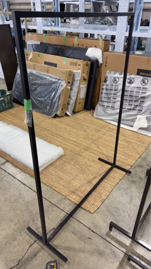 シングルラック　ブラック H 1650 W 1250 D 450｜BH250000139